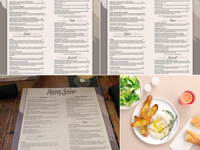 Stone Cellar Menu