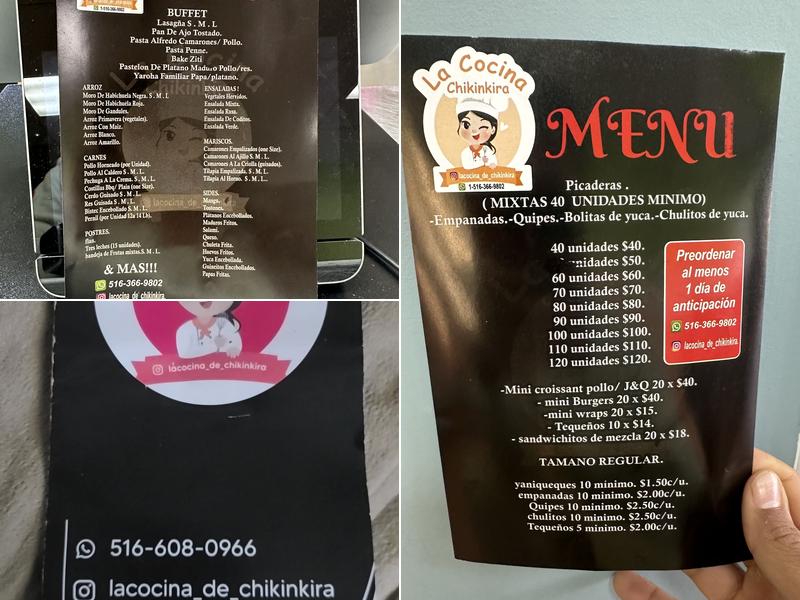 Rincón Latino Restaurant Menu