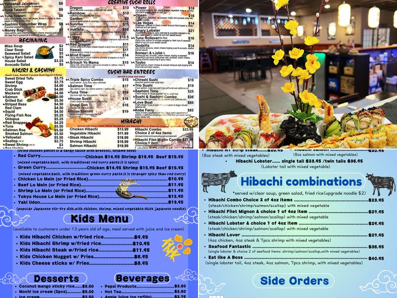 Tokyo Steakhouse & Sushi Menu