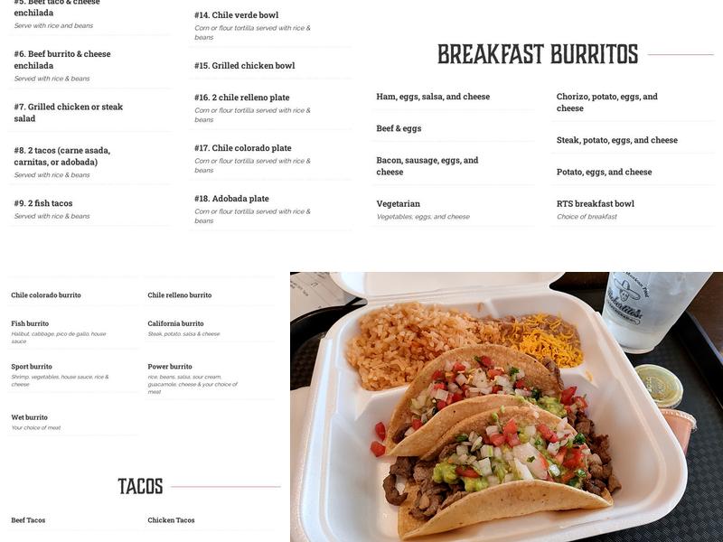 Robertito’s Taco Shop Menu