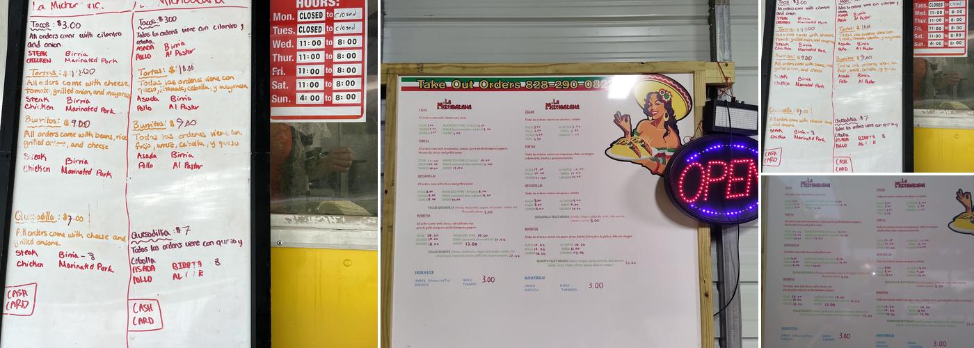 La Michoacana Menu