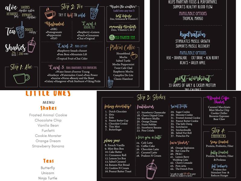Herbalife Urban Nutrition Decorah Menu
