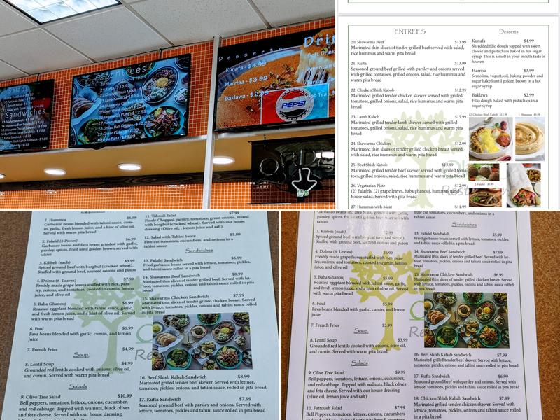 Olive Tree Restaurant Menu