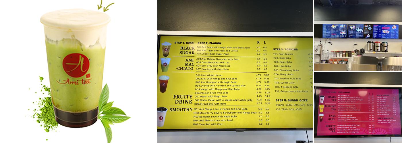Ami Tea Saint John Menu