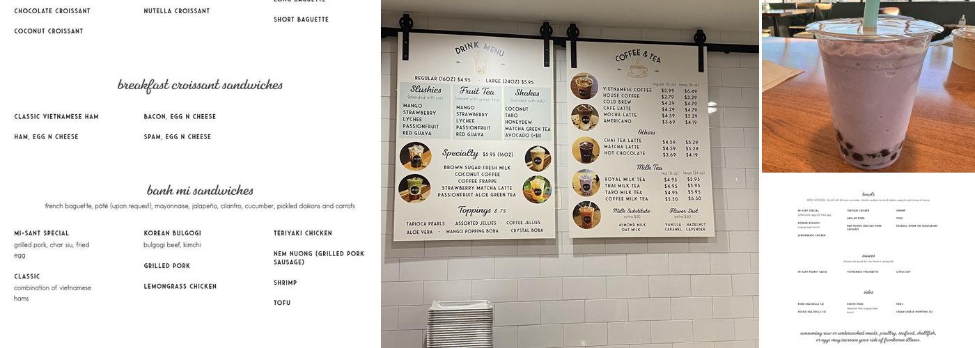 Mi-Sant Kitchen & Bakery Menu