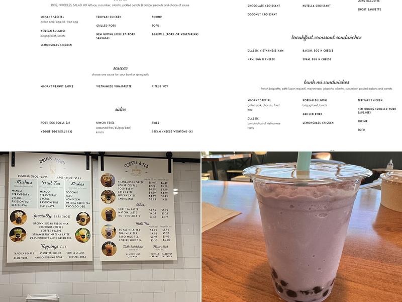 Mi-Sant Kitchen & Bakery Menu