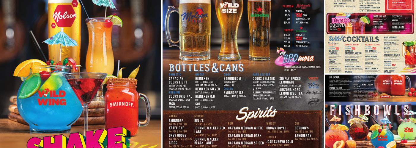 Wild Wing Menu