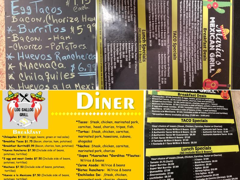 Los gallos grill Menu