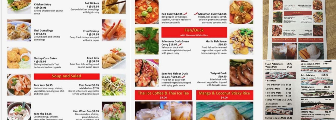 Little Bangkok Menu