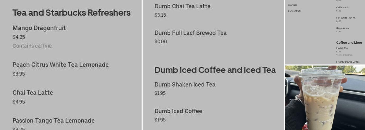Starbucks Menu