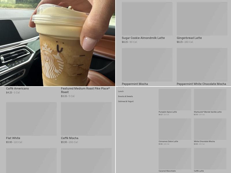 Starbucks Menu