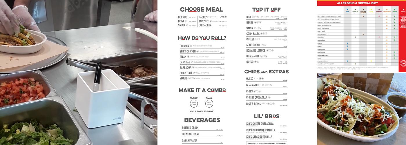 DosBros Fresh Mexican Grill Menu