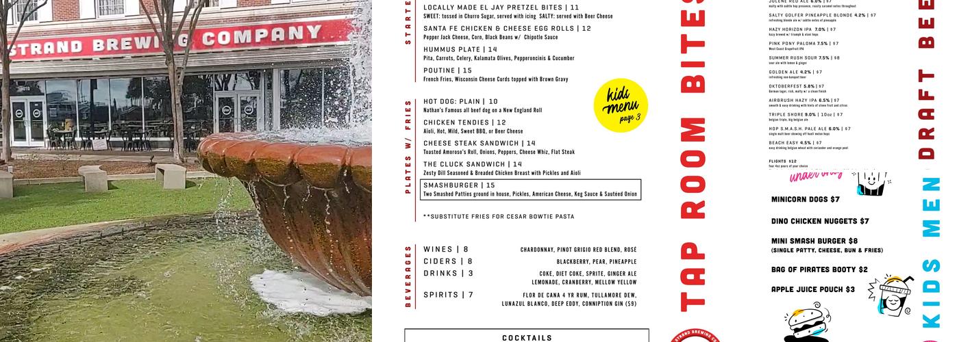 Grand Strand Brewing Company Menu