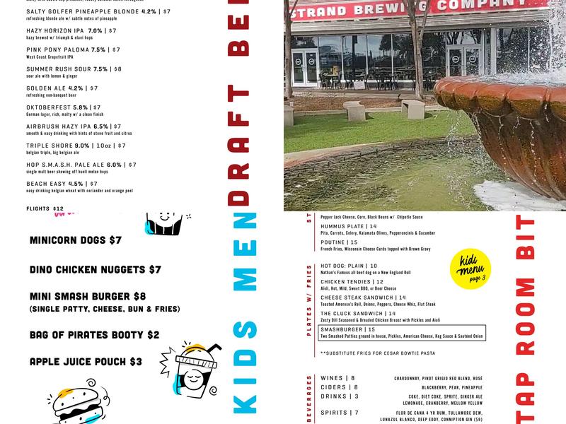 Grand Strand Brewing Company Menu