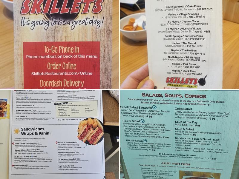 Skillets - Sarasota - Oaks Plaza Menu