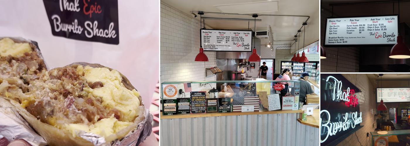 That Epic Burrito Shack Menu
