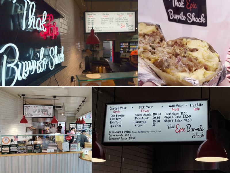 That Epic Burrito Shack Menu