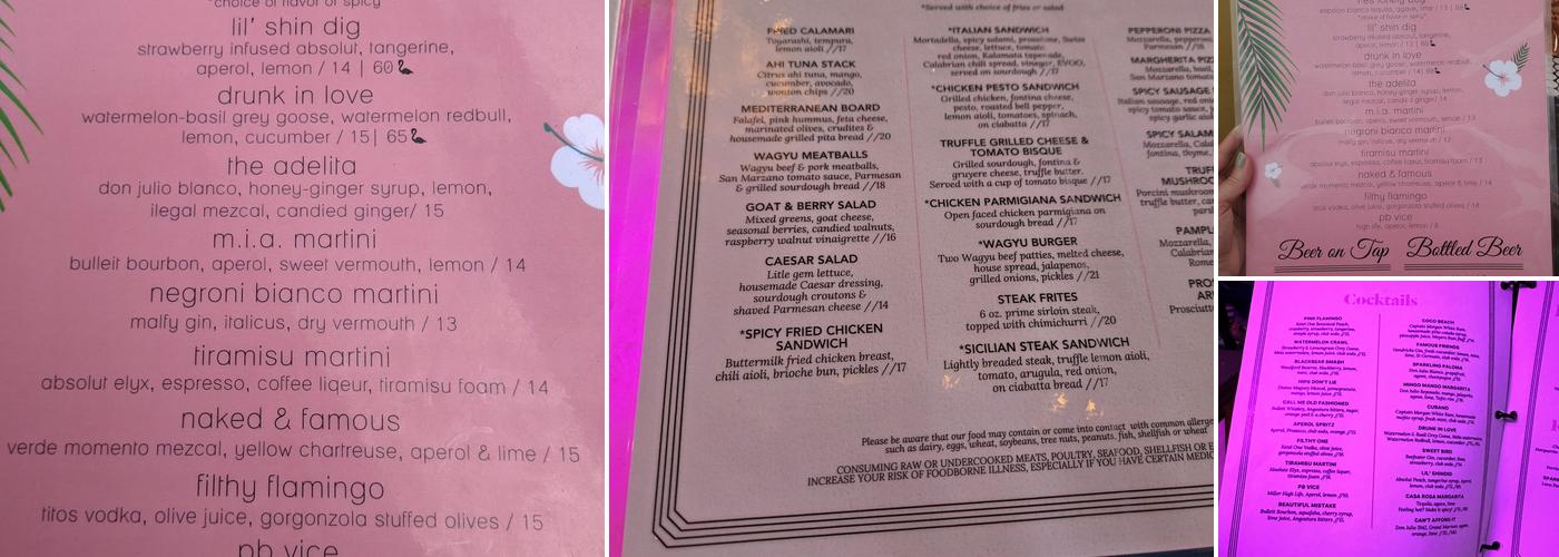 Flamingo Deck Menu