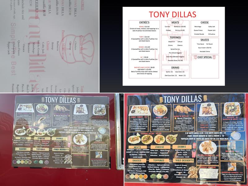 TonyDillas Menu