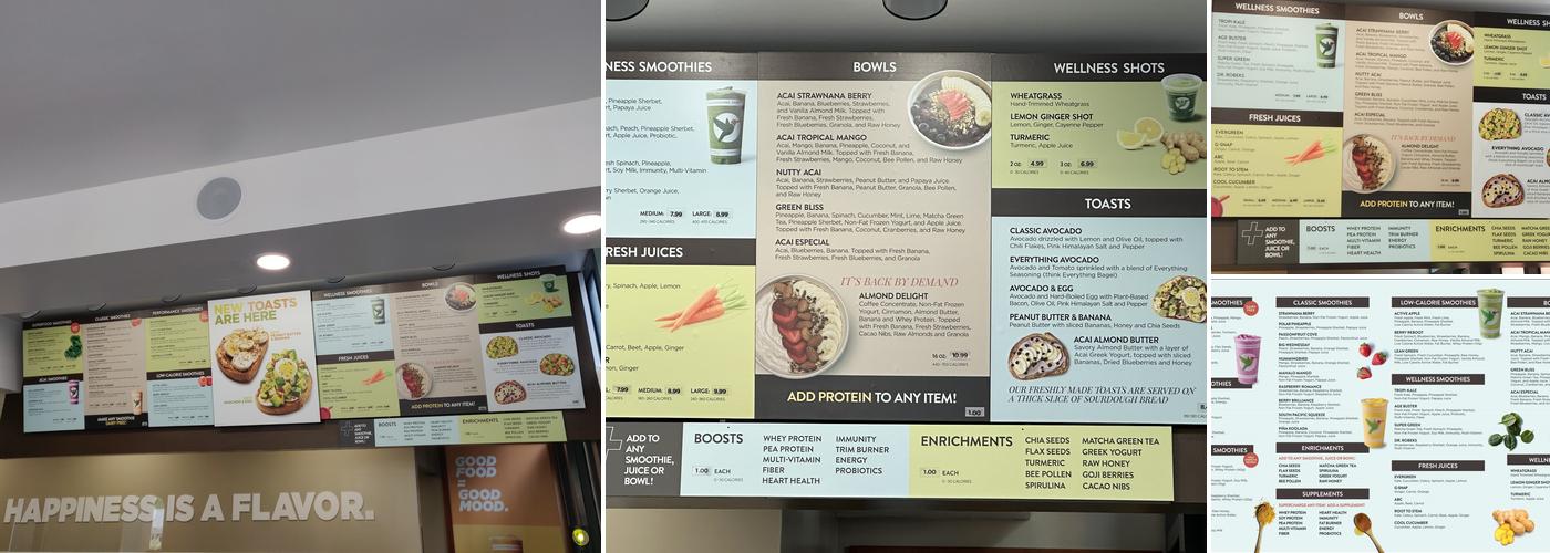 Robeks Fresh Juice & Smoothies Menu