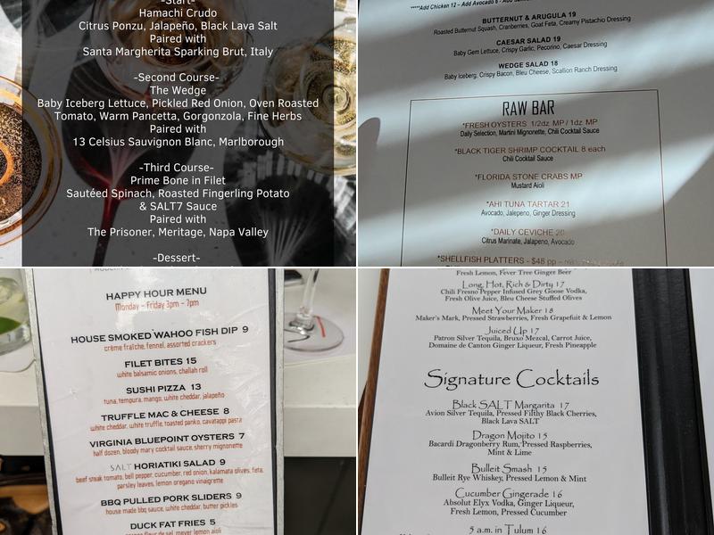 SALT7 Menu