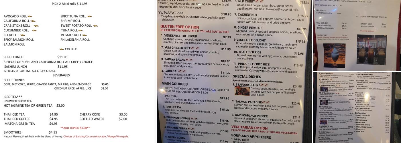 RAMARN THAI Menu