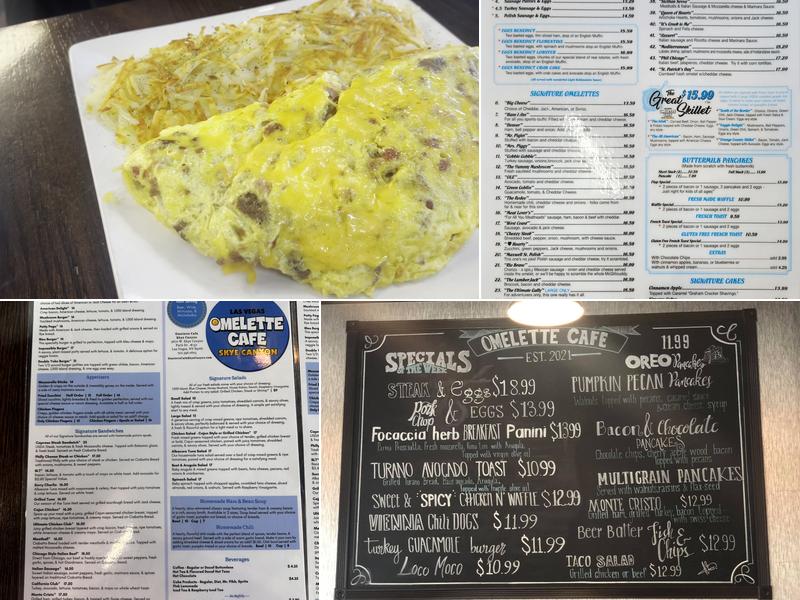 Omelette Cafe Skye Canyon Menu