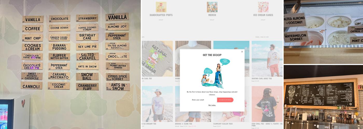 Boombalatti's Homemade Ice Cream Menu