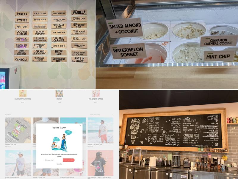 Boombalatti's Homemade Ice Cream Menu