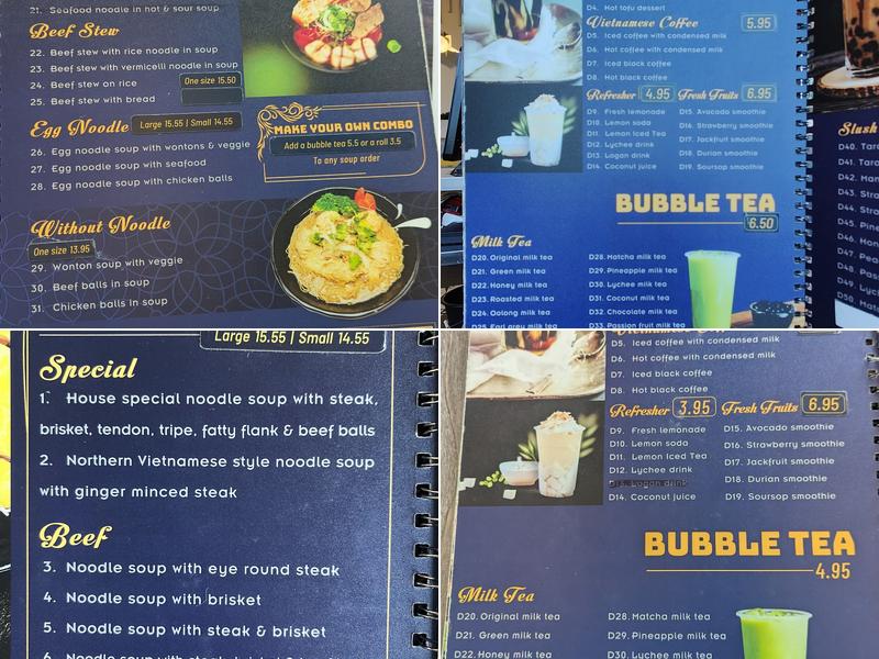Pho 68 Edmonds Menu