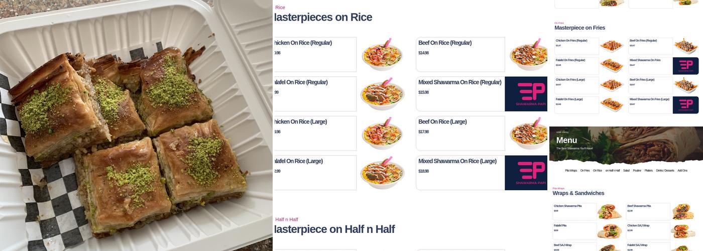 Shawarma PAPI🥇 Menu