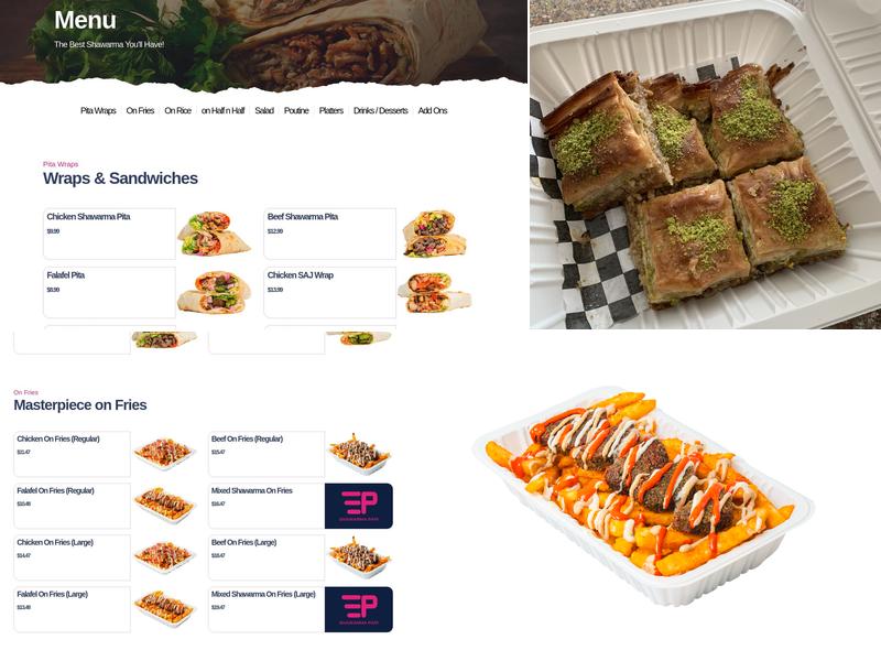 Shawarma PAPI🥇 Menu