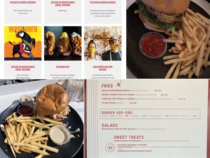 Knockabout Burgers Menu