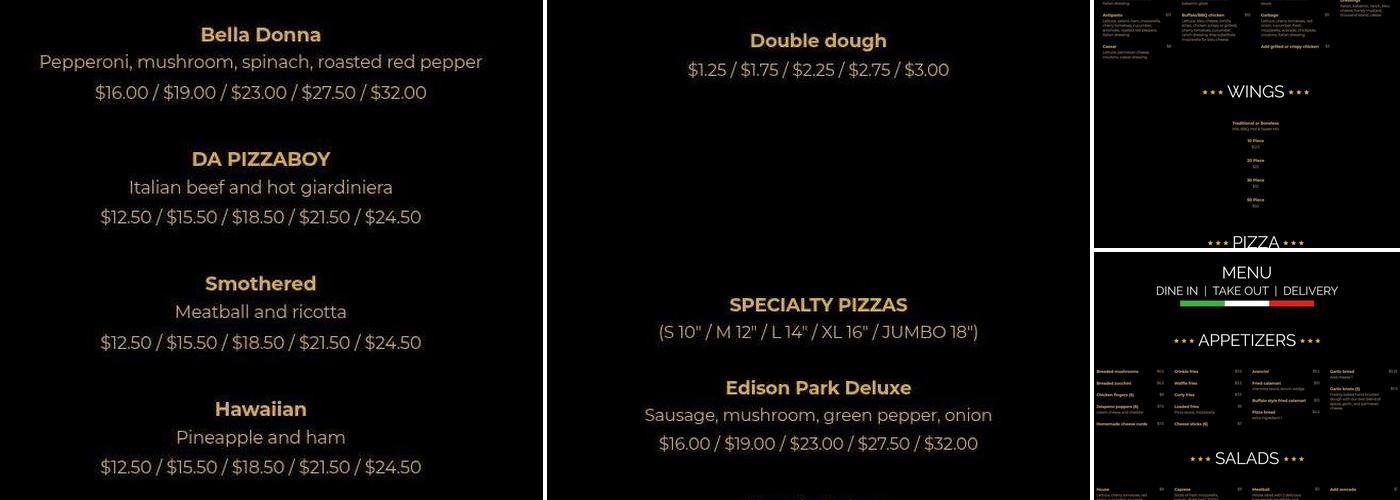 Pizza Boy Chicago Menu