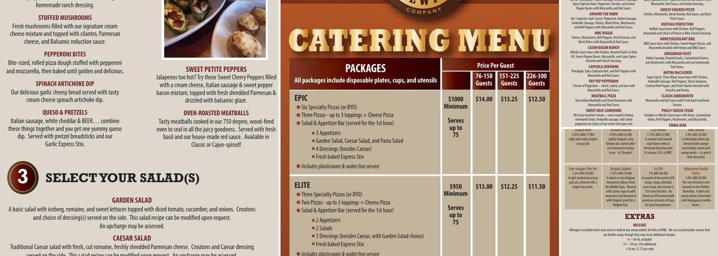 Hopperoni Express Menu