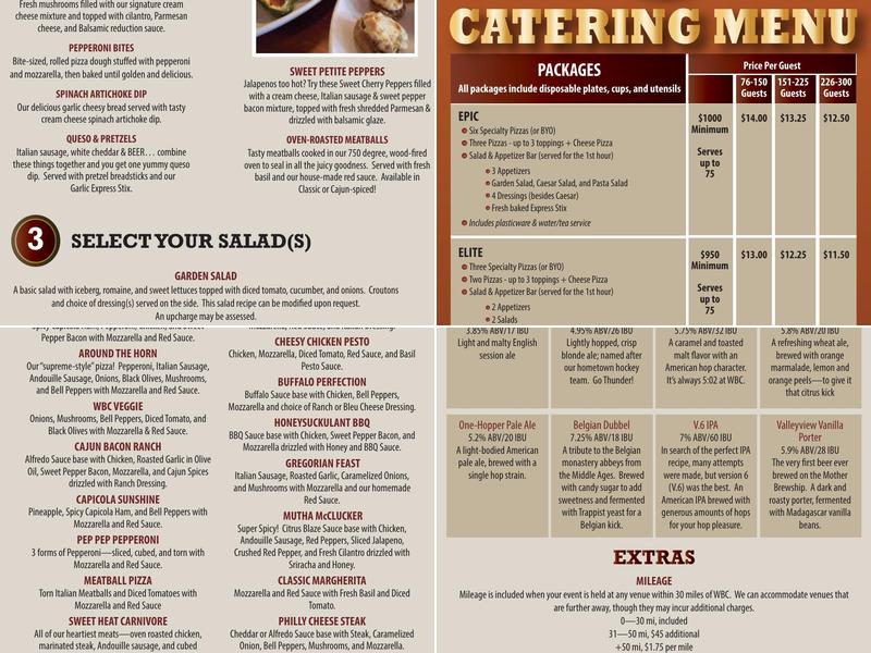 Hopperoni Express Menu