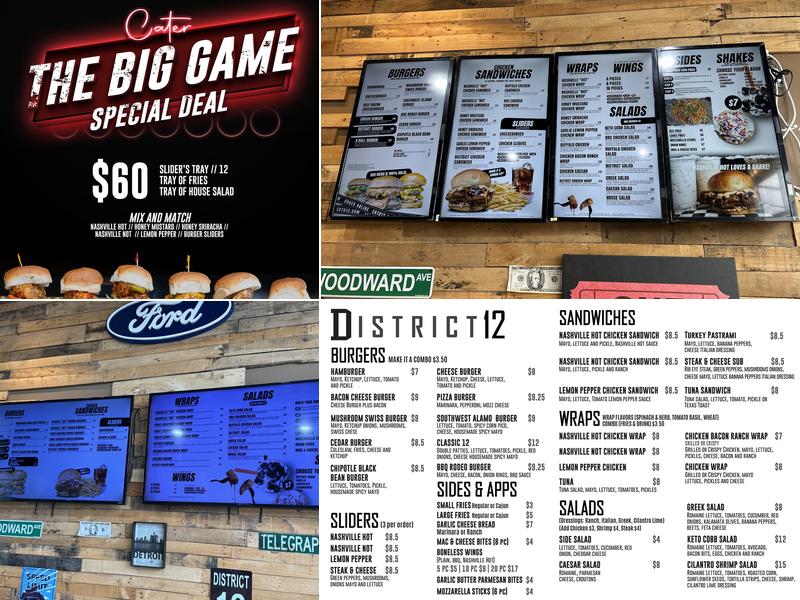 District 12 - Dearborn Heights Menu