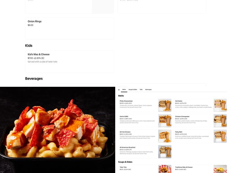 District MeltHouse Menu