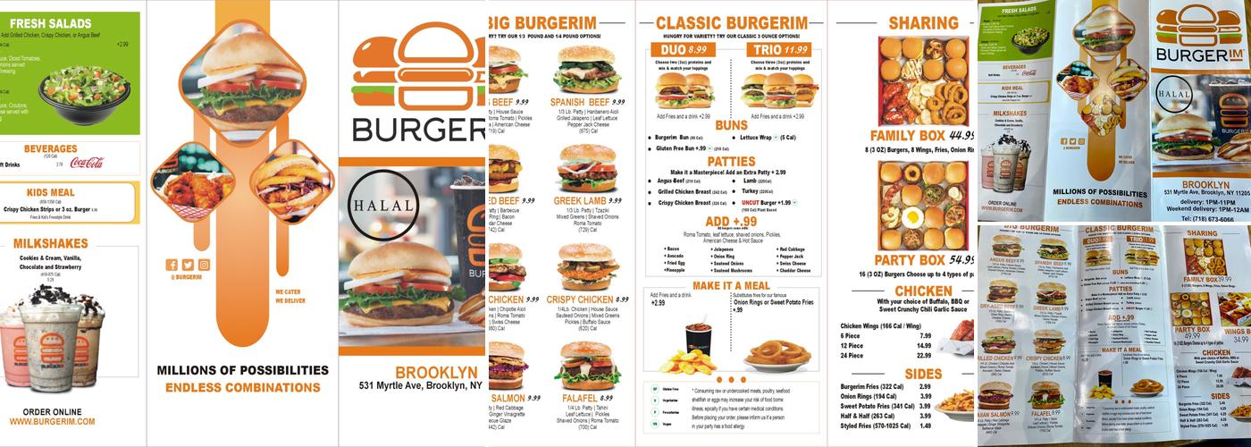 BurgerIM Menu