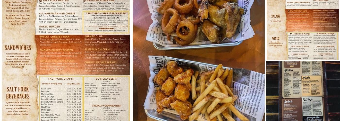 Salt Fork Drafthouse Menu