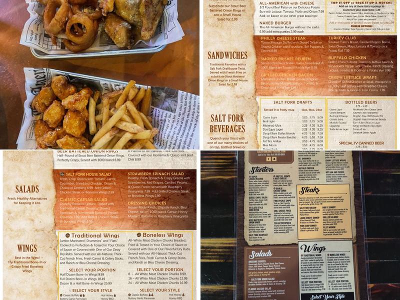 Salt Fork Drafthouse Menu