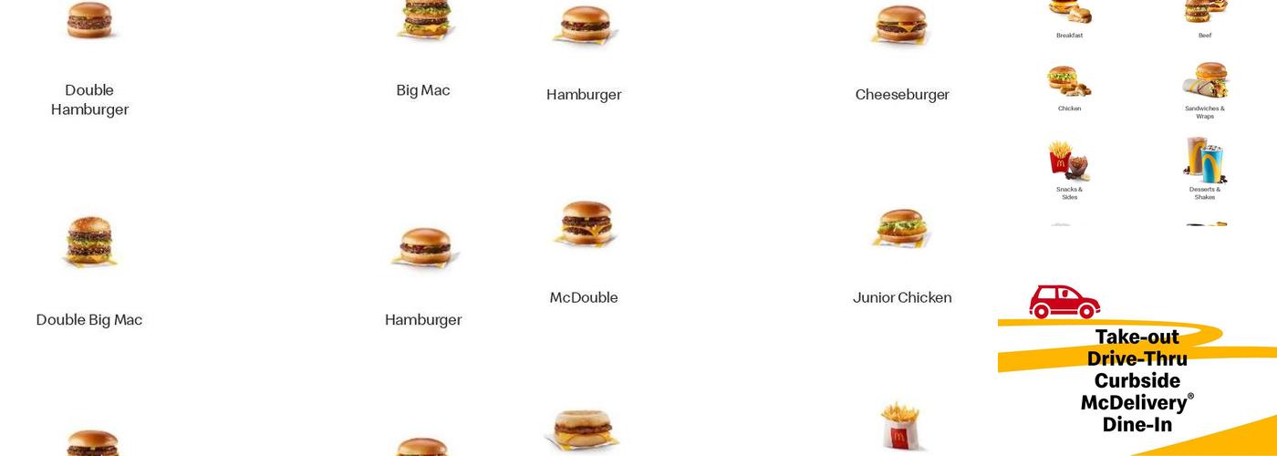 McDonald’s Menu