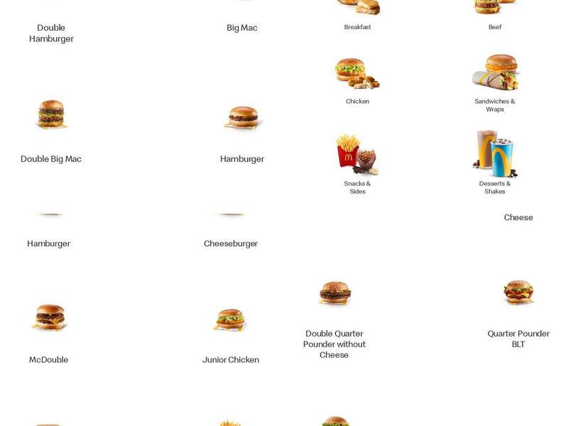 McDonald’s Menu