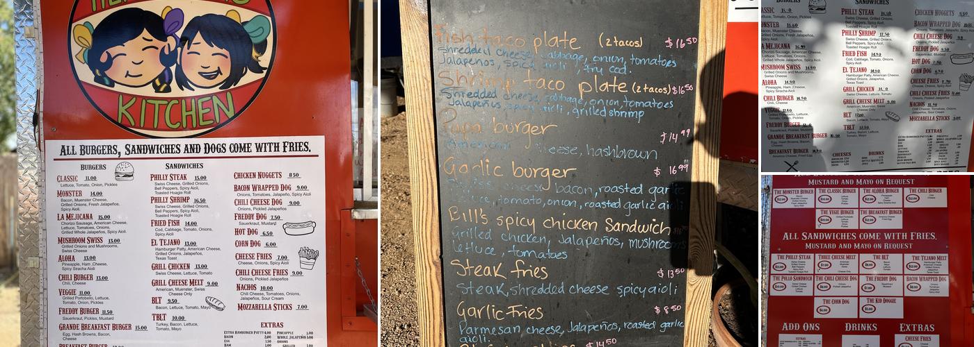 Dos Hermanitas Kitchen Menu