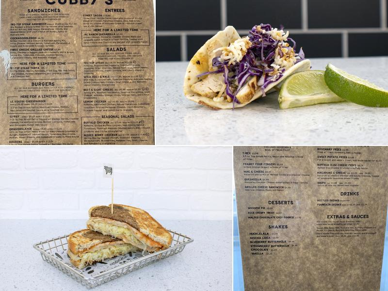Cubby's Menu