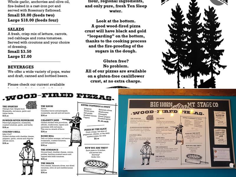 Sacketts Fork Pizza Menu