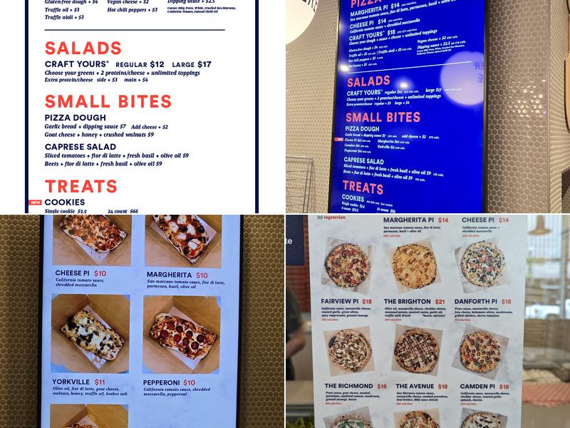 Pi Co. Pizza Bar Menu