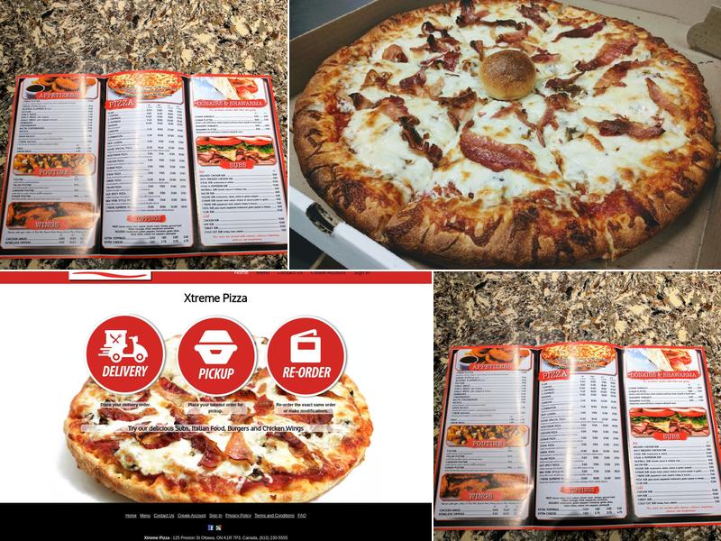Xtreme Pizza Menu