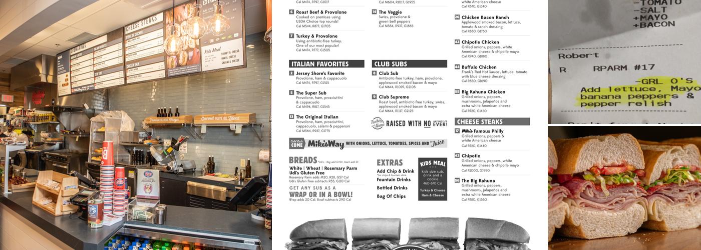 Jersey Mike's Subs Menu