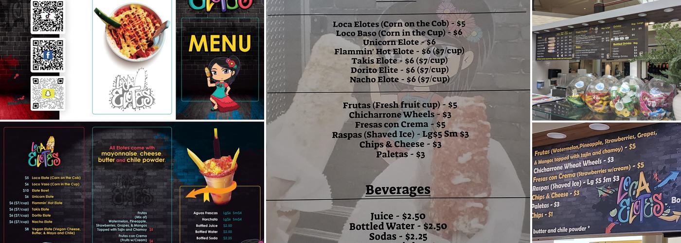Loca Elotes Menu